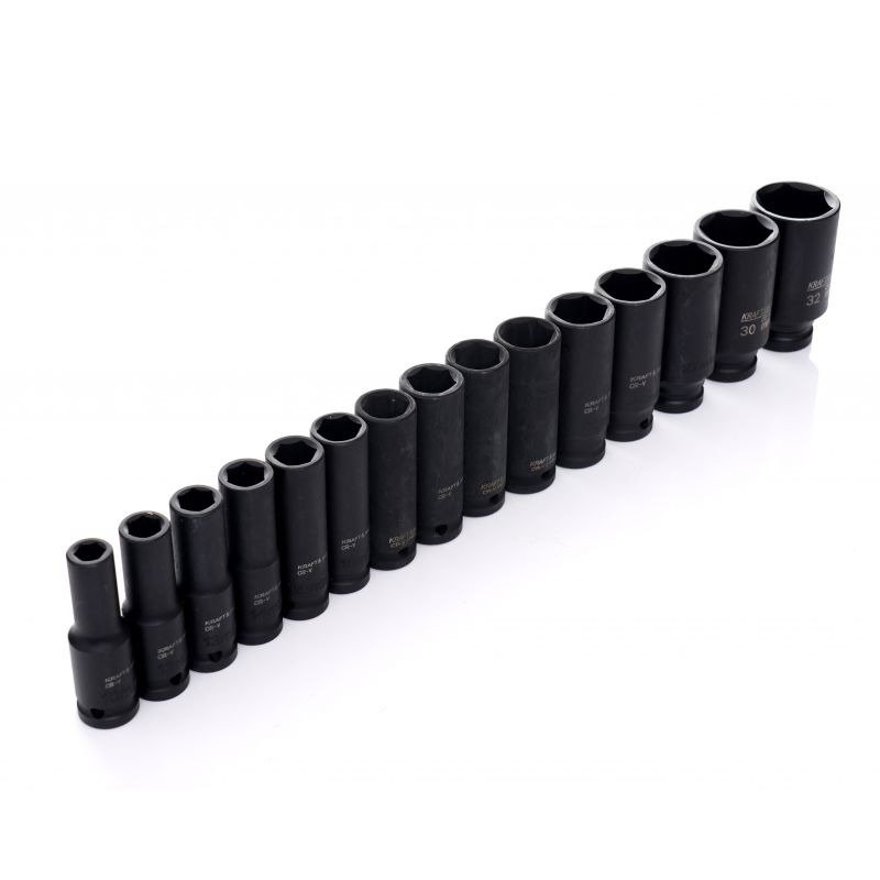 Smūginių galvučių rinkinys 1/2" 35 vnt. KD11756 (Cr-Mo plienas) - Sodrinta.lt