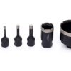 Deimantinių gręžimo karūnų rinkinys 6vnt. 6-68mm M14 KD11226 - Sodrinta.lt