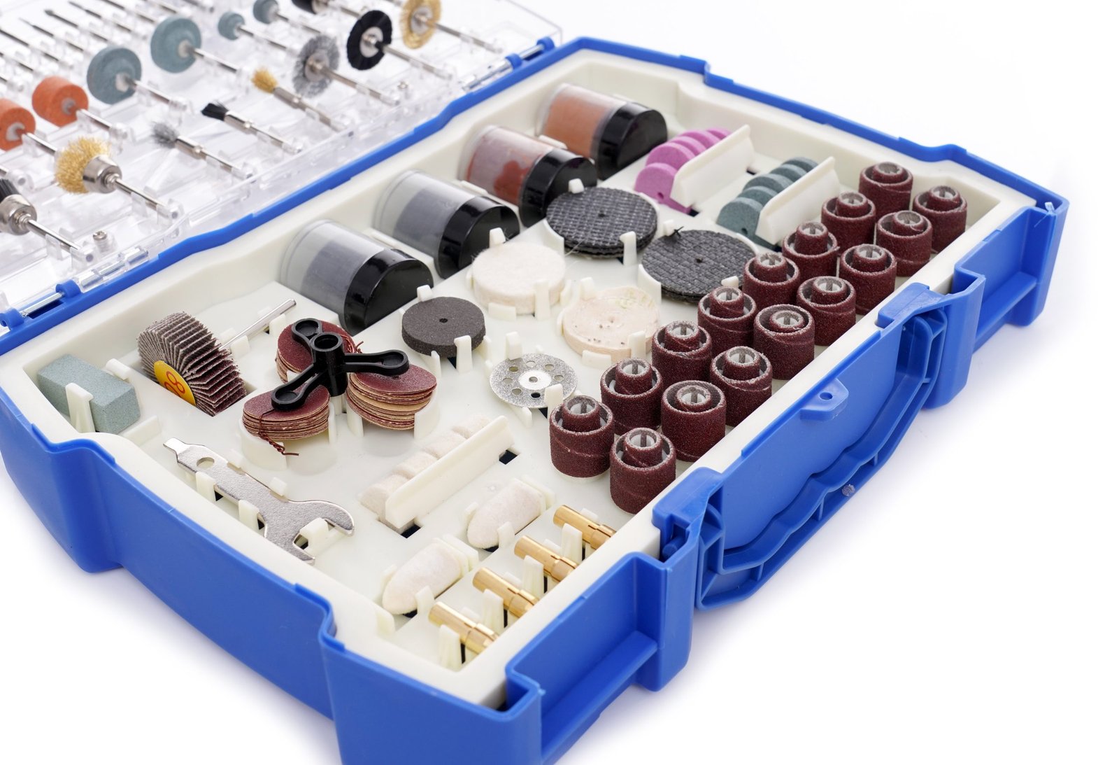 Priedų 239vnt. rinkinys mini šlifuokliui KD10756 - Sodrinta.lt