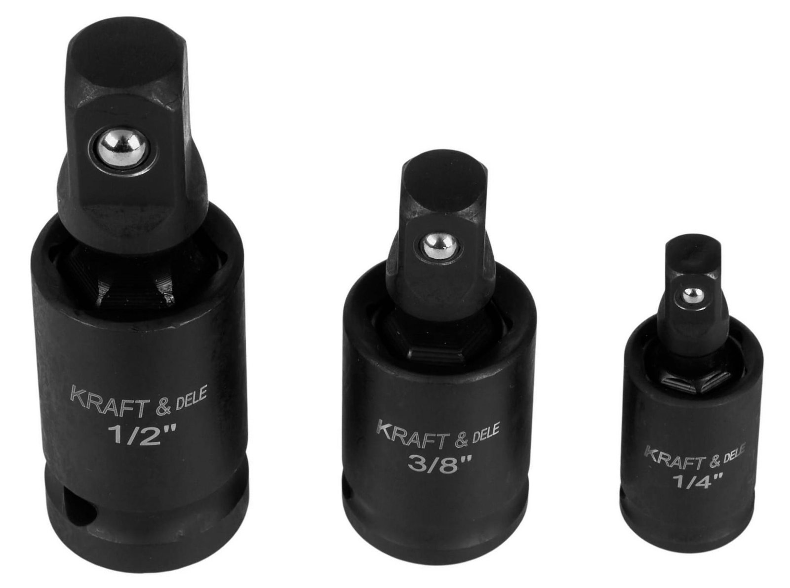 Przeguby kulowe udarowe zestaw 1/2" 1/4" 3/8" KD10530 - Sodrinta.lt