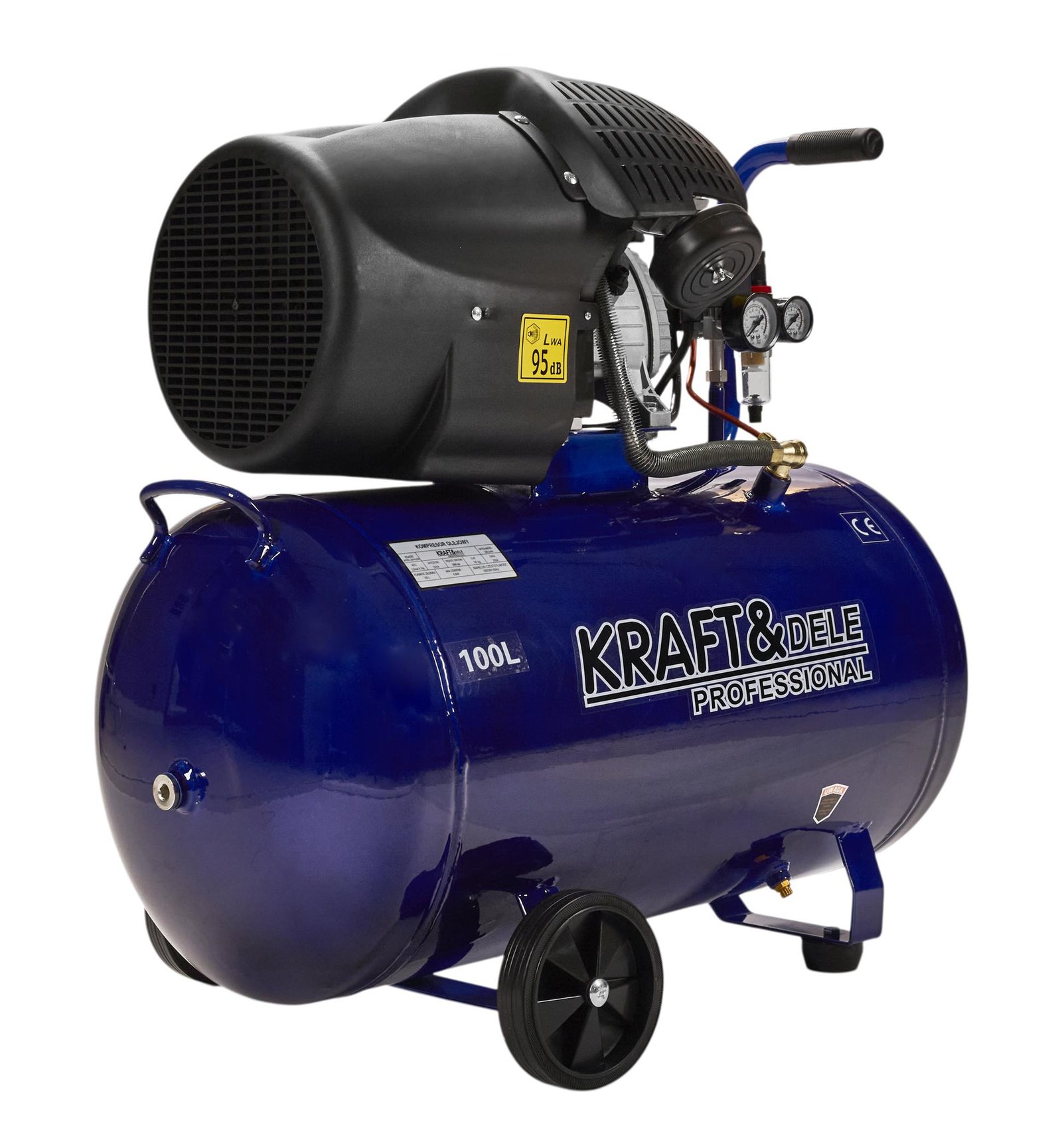 Tepalinis oro kompresorius Kraft&Dele KD4065, 100 L, 3 kW, 230 V - Image 6