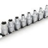Torx galvučių rinkinys 8 vnt. 3/8
