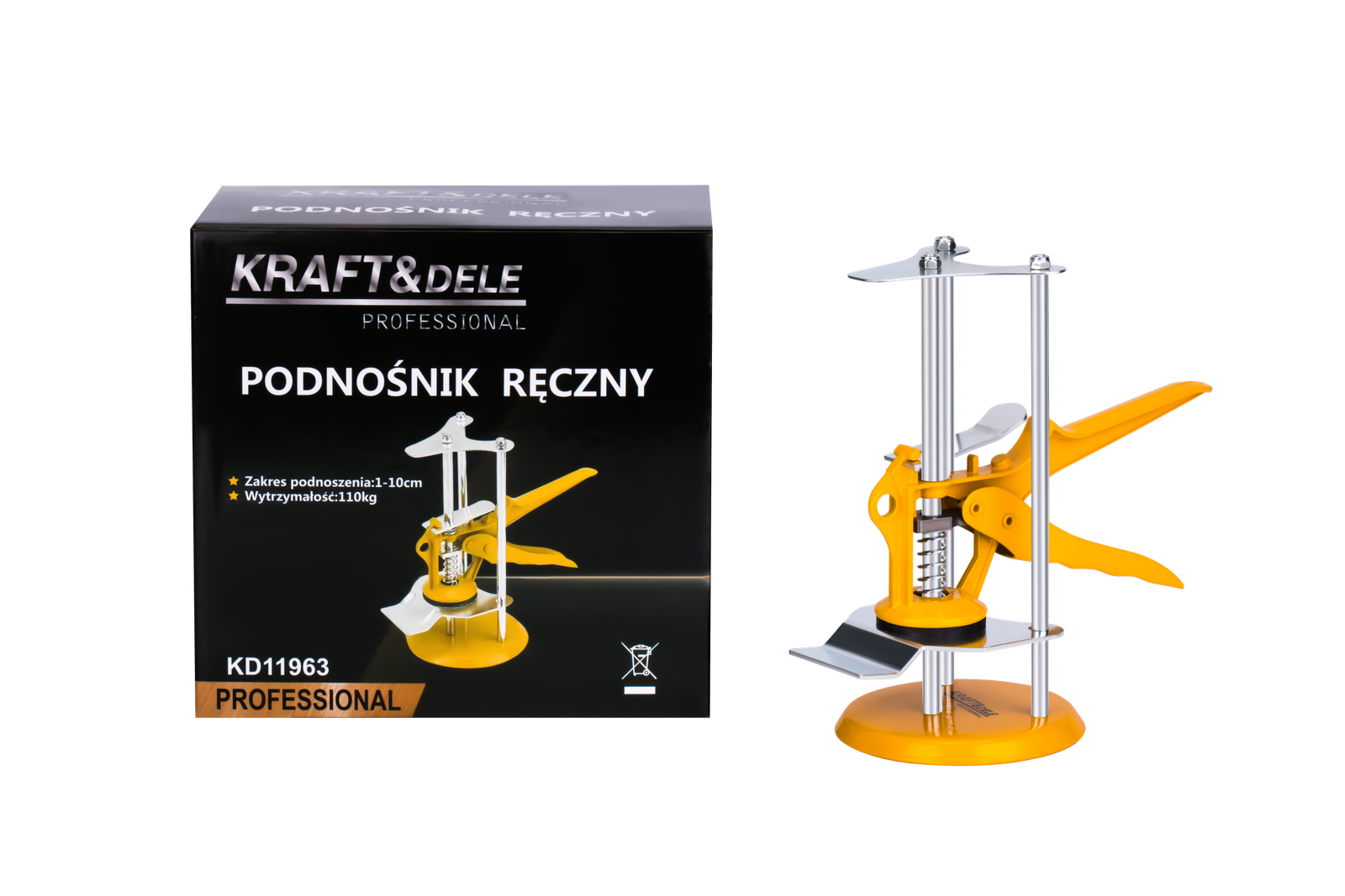 Rankinis domkratas 1–10 cm, 110 kg KD11963 - Sodrinta.lt