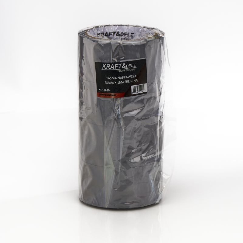 Remonto juosta 48 mm x 15 m, sidabrinė, KD11840, 5 vnt. - Sodrinta.lt