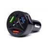 Automobilinis įkroviklis QUICK CHARGE, 3 USB jungtys, LED, KD1238 - Sodrinta.lt