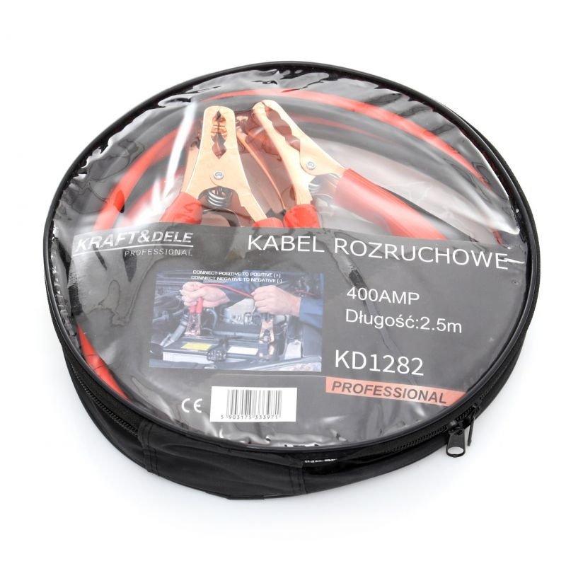Užvedimo laidai 400A 2,5 m KD1282 - Sodrinta.lt