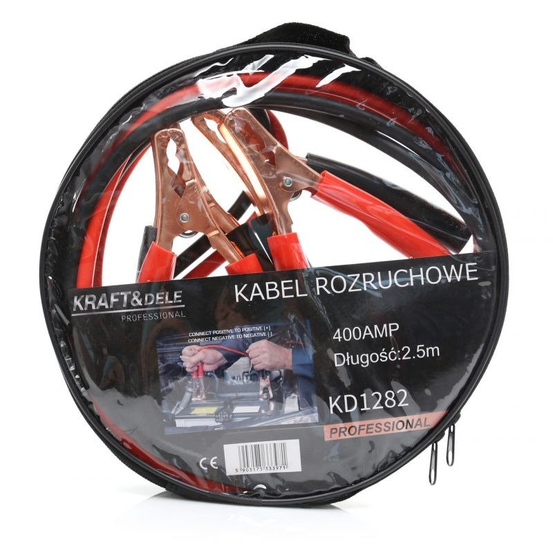 Užvedimo laidai 400A 2,5 m KD1282 - Sodrinta.lt