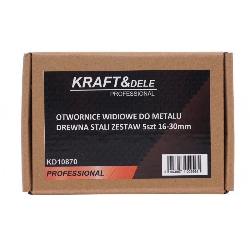 Vidinės grąžtų karūnėlės metalui / medžiui / plienui, 5 vnt. rinkinys KD10870 - Sodrinta.lt