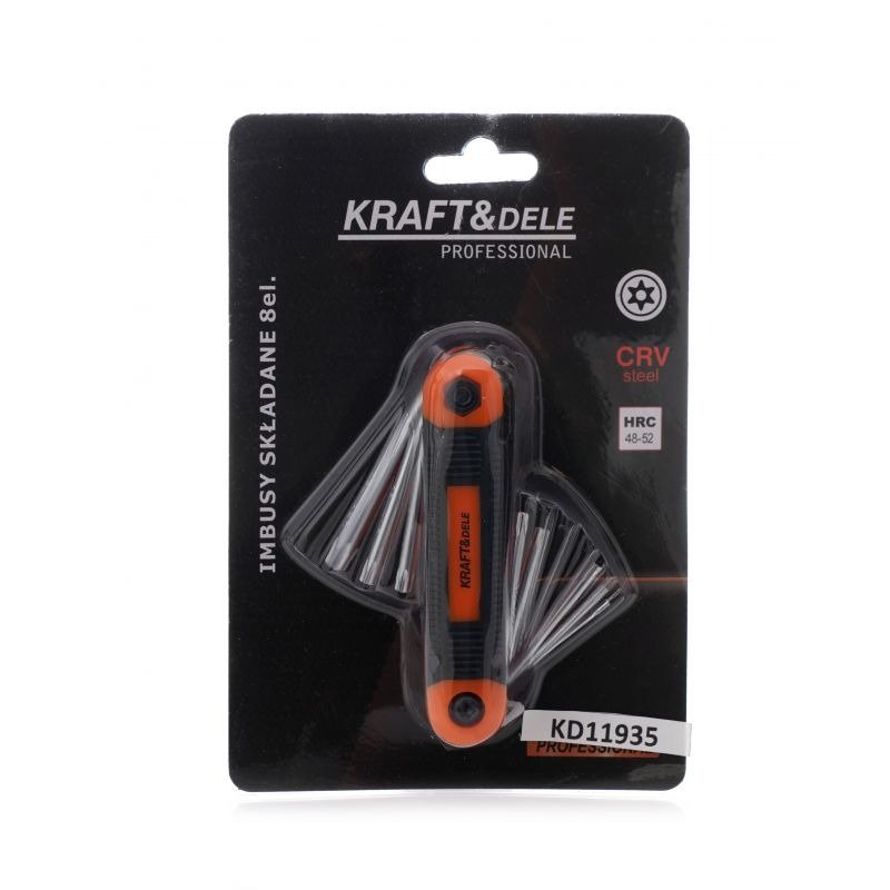 Sulankstomų TORX raktų rinkinys 8 vnt. KD11935 - Sodrinta.lt
