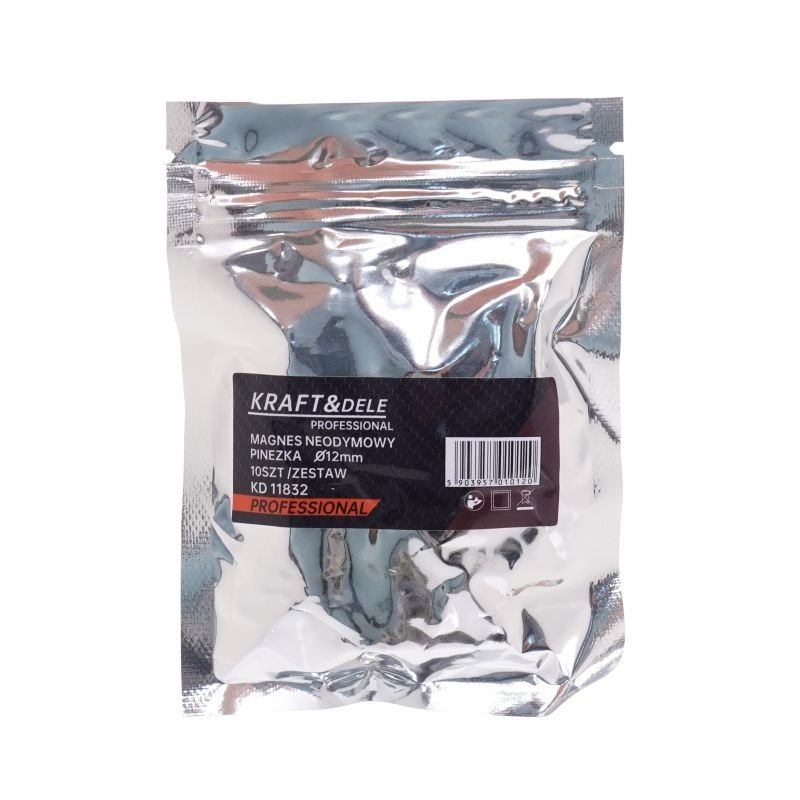 Magnetas smeigtukas 12 mm, 10 vnt. KD11832 - Sodrinta.lt