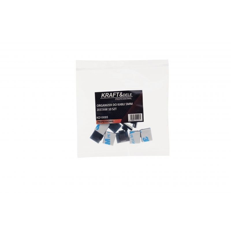 Laikikliai / spaustukai / kabelių organizatorius 5 mm – 10 vnt. KD10085 - Sodrinta.lt