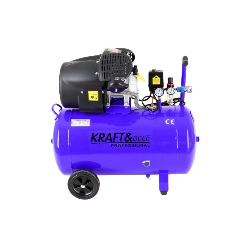 Tepalinis oro kompresorius Kraft&Dele KD4065, 100 L, 3 kW, 230 V - Sodrinta.lt