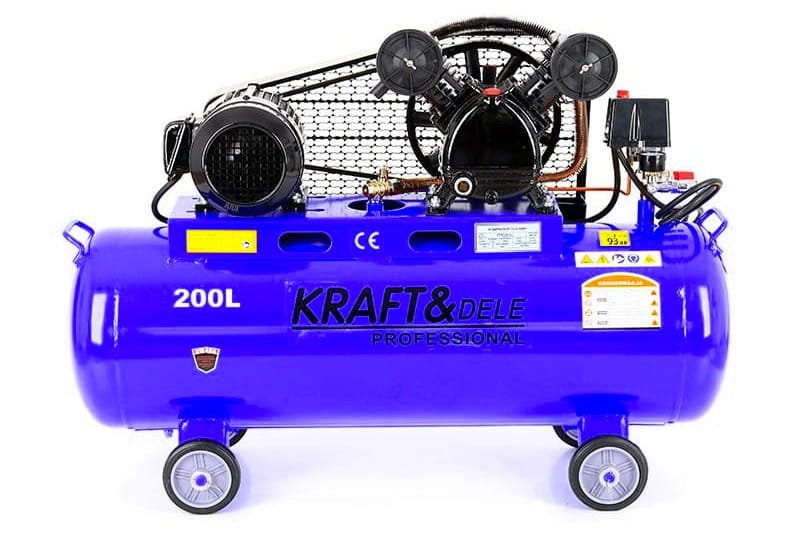 Tepalinis kompresorius 200 l, 2 cilindrai, 400 V KD4063 - Sodrinta.lt