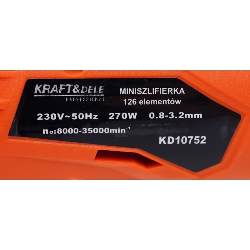 Šlifuoklis mini 270W su priedais KD10752 - Sodrinta.lt