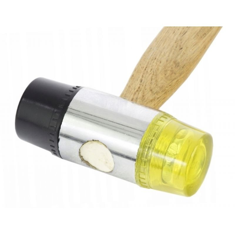 Guminis-plastikinis plaktukas 30 mm su medine rankena KD903 - Sodrinta.lt
