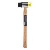 Guminis-plastikinis plaktukas 30 mm su medine rankena KD903 - Sodrinta.lt