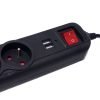 Prailgintuvas su USB 1,5 m, 3 lizdai KD4031 - Sodrinta.lt