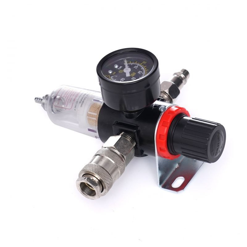 Oro slėgio reduktorius su vandens surinkėju ir filtru 1/4" KD1497 - Sodrinta.lt