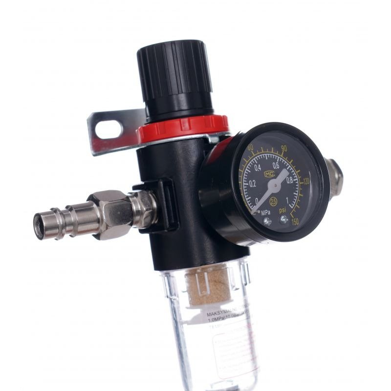 Oro slėgio reduktorius su vandens surinkėju ir filtru 1/4" KD1497 - Sodrinta.lt