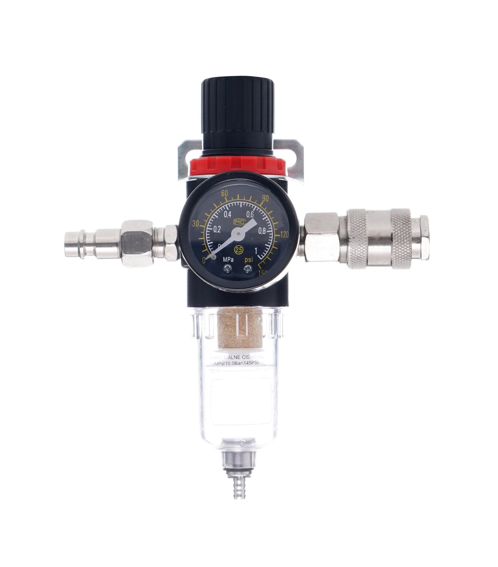 Oro slėgio reduktorius su vandens surinkėju ir filtru 1/4" KD1497 - Sodrinta.lt