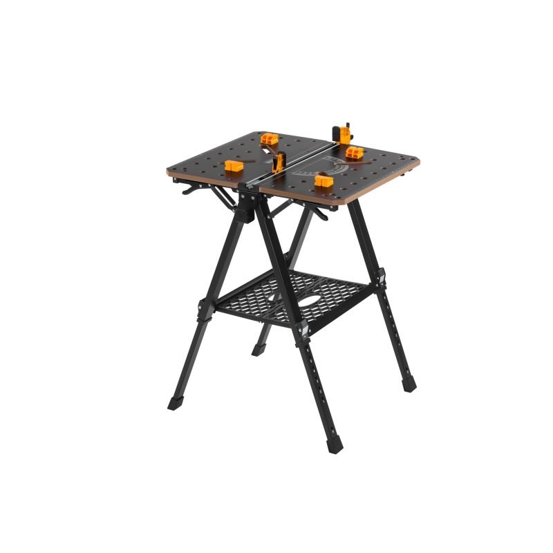 Sulankstomas darbastalis su spaustuvu 454 kg, 70×65×92 cm, MDF KD11871 - Sodrinta.lt