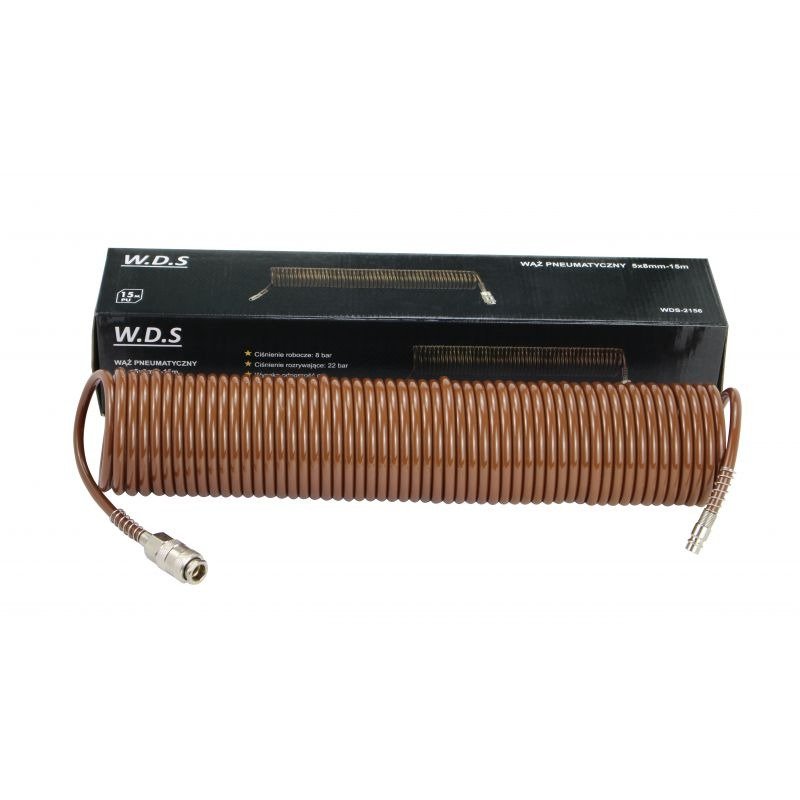 Pneumatinė žarna 5x8 mm, 15 m WDS2156 - Sodrinta.lt