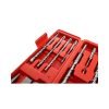 9 grąžtų ir 3 kaltų rinkinys SDS+ su S4 spirale KD10206 - Sodrinta.lt