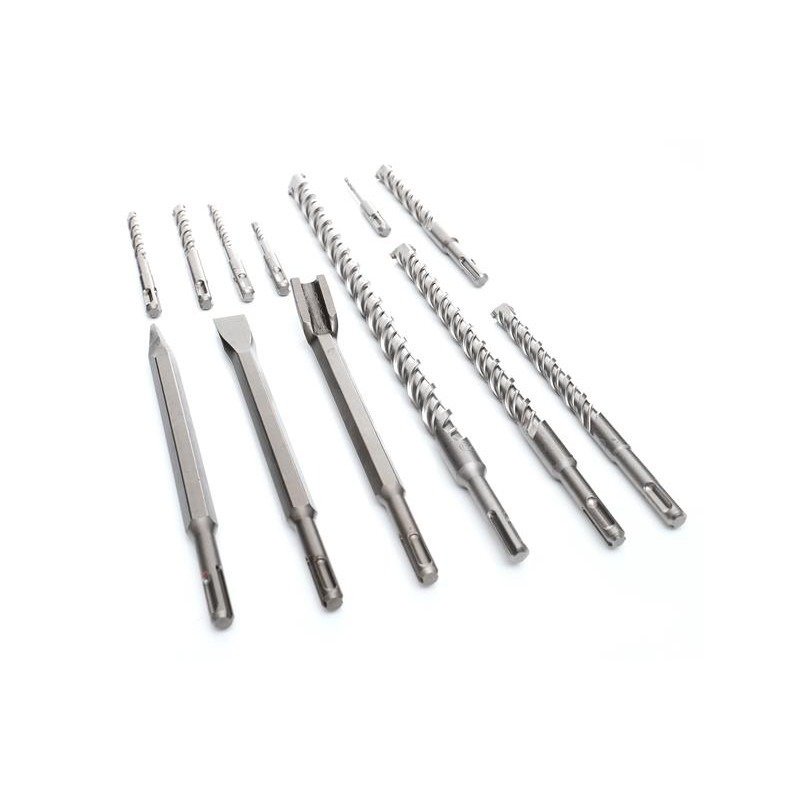 9 grąžtų ir 3 kaltų rinkinys SDS+ su S4 spirale KD10206 - Sodrinta.lt