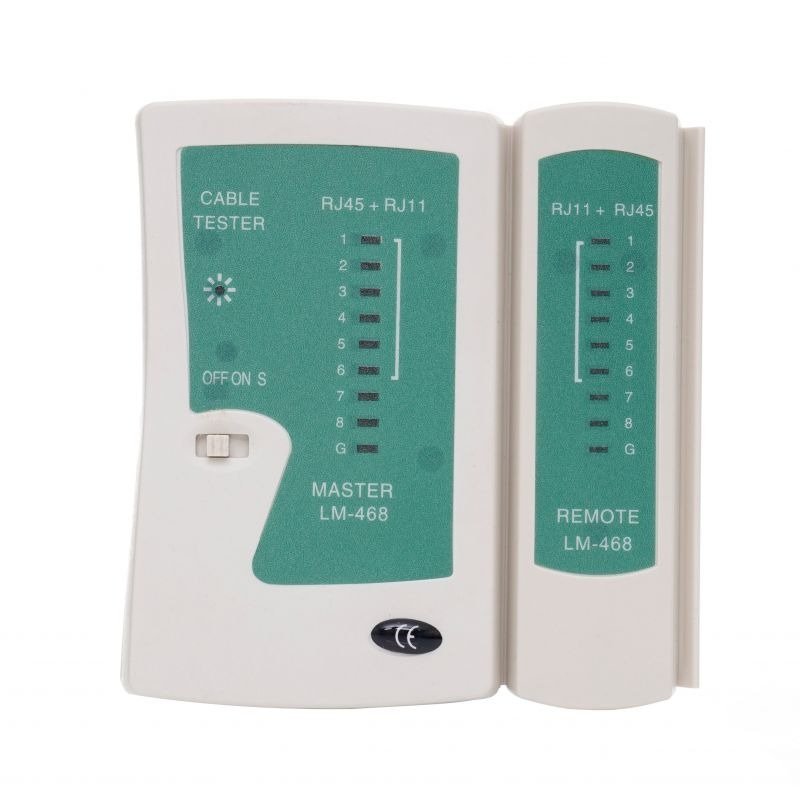 Tinklo įrankių rinkinys su testeriu, spaustuvu ir RJ45 kištukais KD10882 - Sodrinta.lt