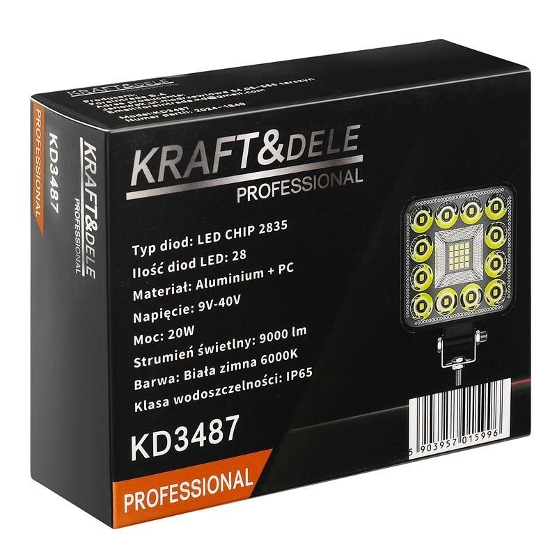 Darbinė mini LED lempa KD3487 40W - Sodrinta.lt