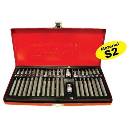 Antgalių rinkinys TORX. HEX. SPLINE 40vnt. (S2) - Sodrinta.lt