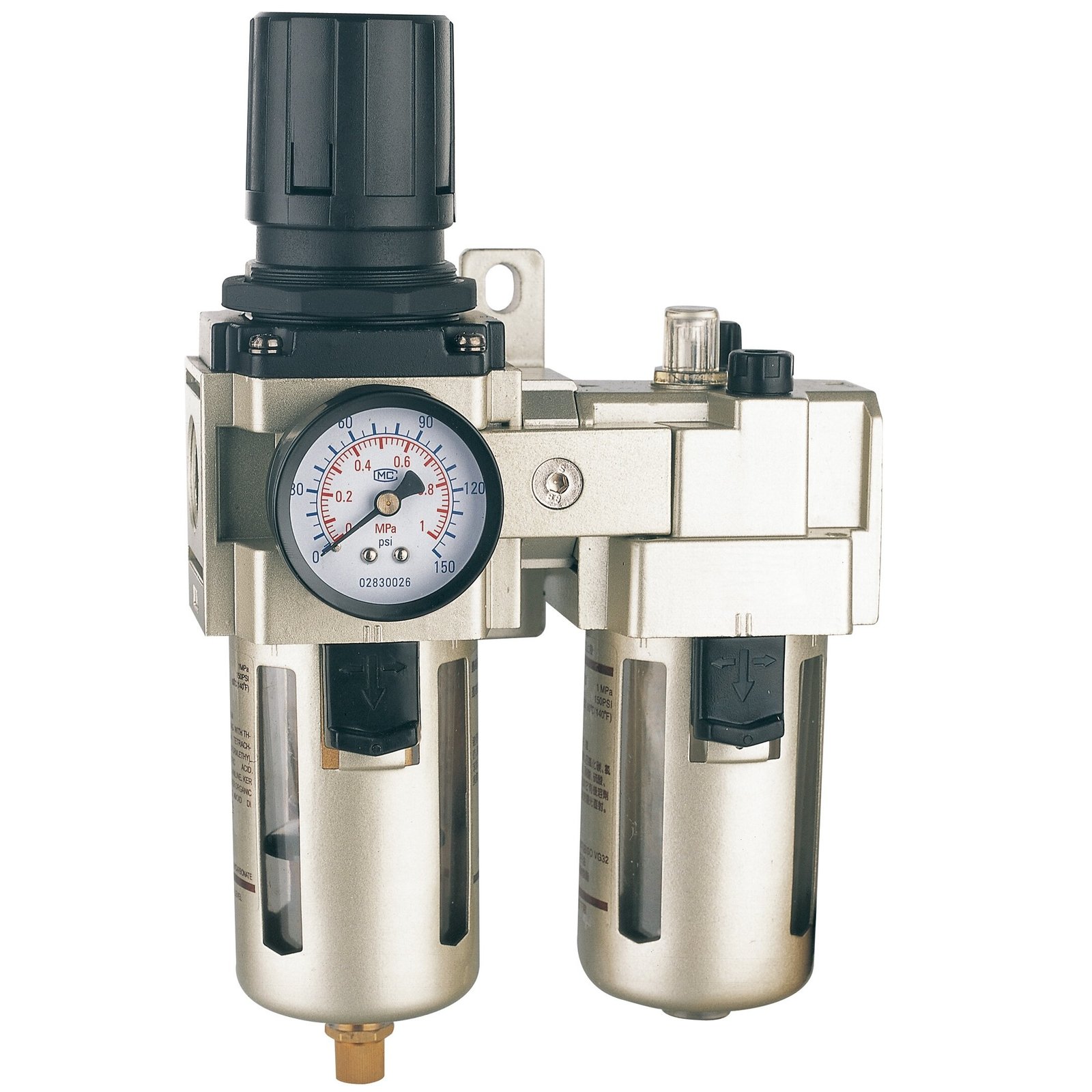 Oro srauto reguliatorius 1/2" su filtru ir tepaline - Sodrinta.lt