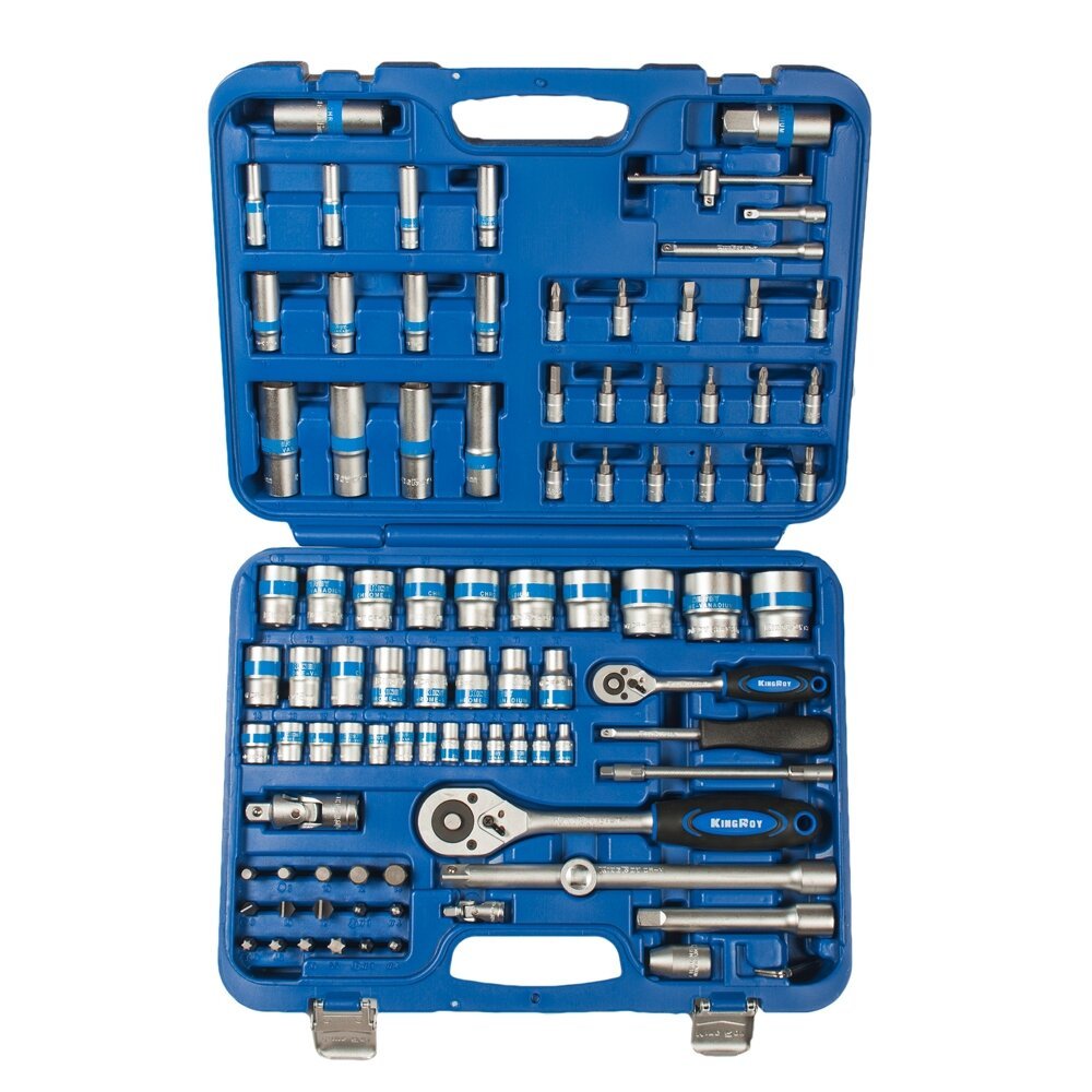 1/4" + 1/2" Galvučių rinkinys 94vnt. 6-kampės - Sodrinta.lt