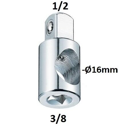 Adapteris 3 krypčių 3/8" - 1/2" - Sodrinta.lt