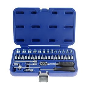 Galvučių rinkinys 1/4" (38vnt) - Sodrinta.lt