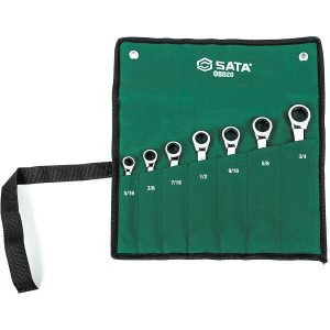Kombinuotų raktų su terkšle rinkinys 7vnt. (5/16"-3/4") - Sodrinta.lt