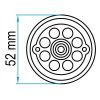 Padas guminis domkratui 52mm - Sodrinta.lt