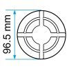 Padas guminis domkratui 96.5mm - Sodrinta.lt