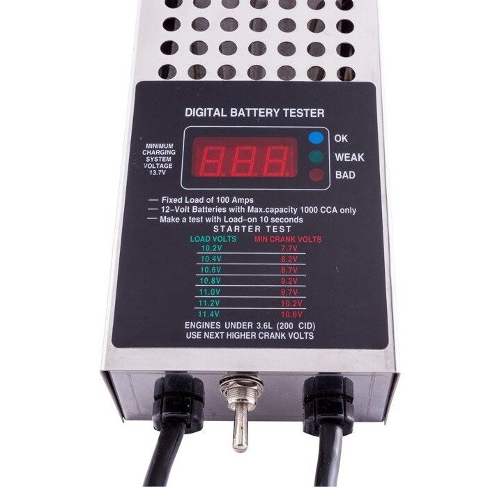 Akumuliatoriaus baterijos testeris skaitmeninis 12V - Sodrinta.lt