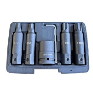 3/4" Galvučių smūginių su antgaliais rinkinys (TORX) 6vnt. - Sodrinta.lt