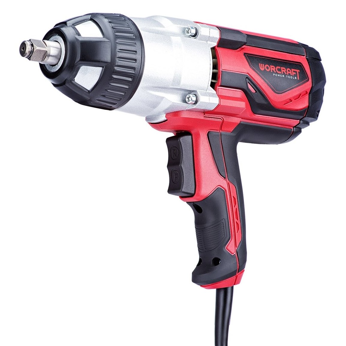 Elektrinis smūginis veržliasukis 1/2" WORCRAFT su galvutėmis 17, 19, 21, 23mm - Sodrinta.lt