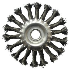 Šepetys vielinis disko tipo, susuktas, 200x22.2mm - Sodrinta.lt