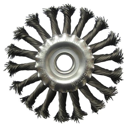 Šepetys vielinis disko tipo, susuktas, 200x22.2mm - Sodrinta.lt
