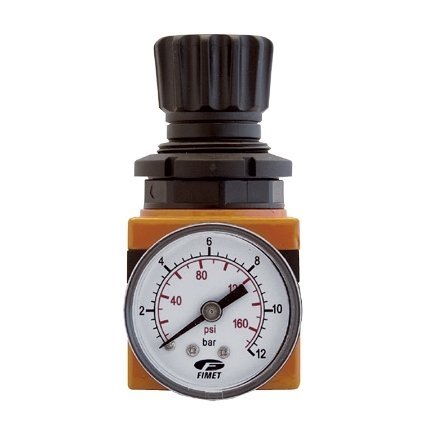 Oro srauto reguliatorius su manometru 1/4" - Sodrinta.lt