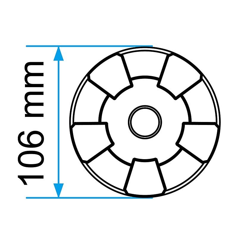 Padas guminis domkratui 106mm - Sodrinta.lt