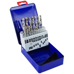 Grąžtų metalui rinkinys DIN338 19vnt. (1-10mm) Užgaląstas kampas - Sodrinta.lt