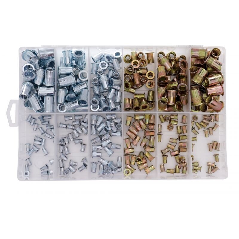 Kniedės srieginės M3-M10 (300vnt) KD10486 - Sodrinta.lt