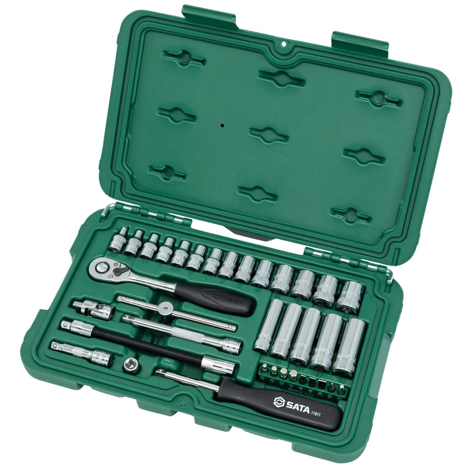 Galvučių rinkinys 1/4" (36vnt) - Sodrinta.lt
