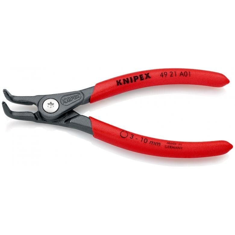 Replės išoriniams žiedams. Lenktos 130mm (Ø3-10mm) KNIPEX - Sodrinta.lt