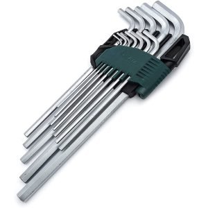 L-tipo šešiakampių raktų rinkinys (prailgintų)(12vnt) 1/16"-3/8" (colinė sistema) - Sodrinta.lt